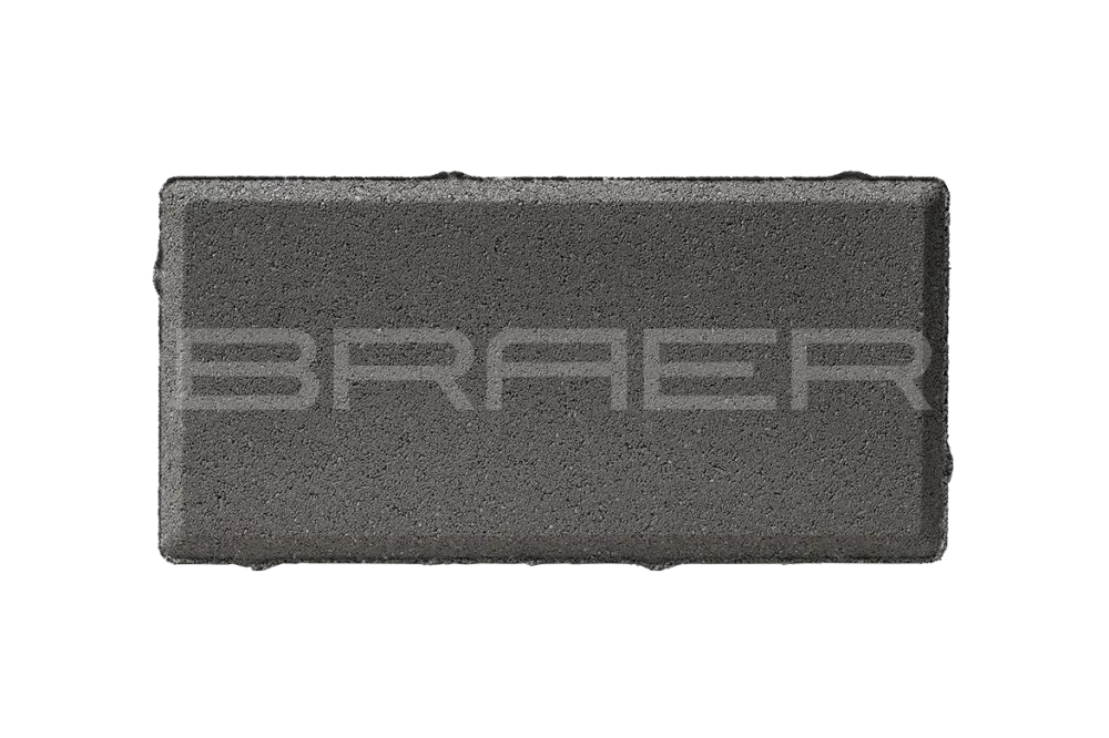 Тротуарная плитка Braer Прямоугольник, Серый, 60 мм