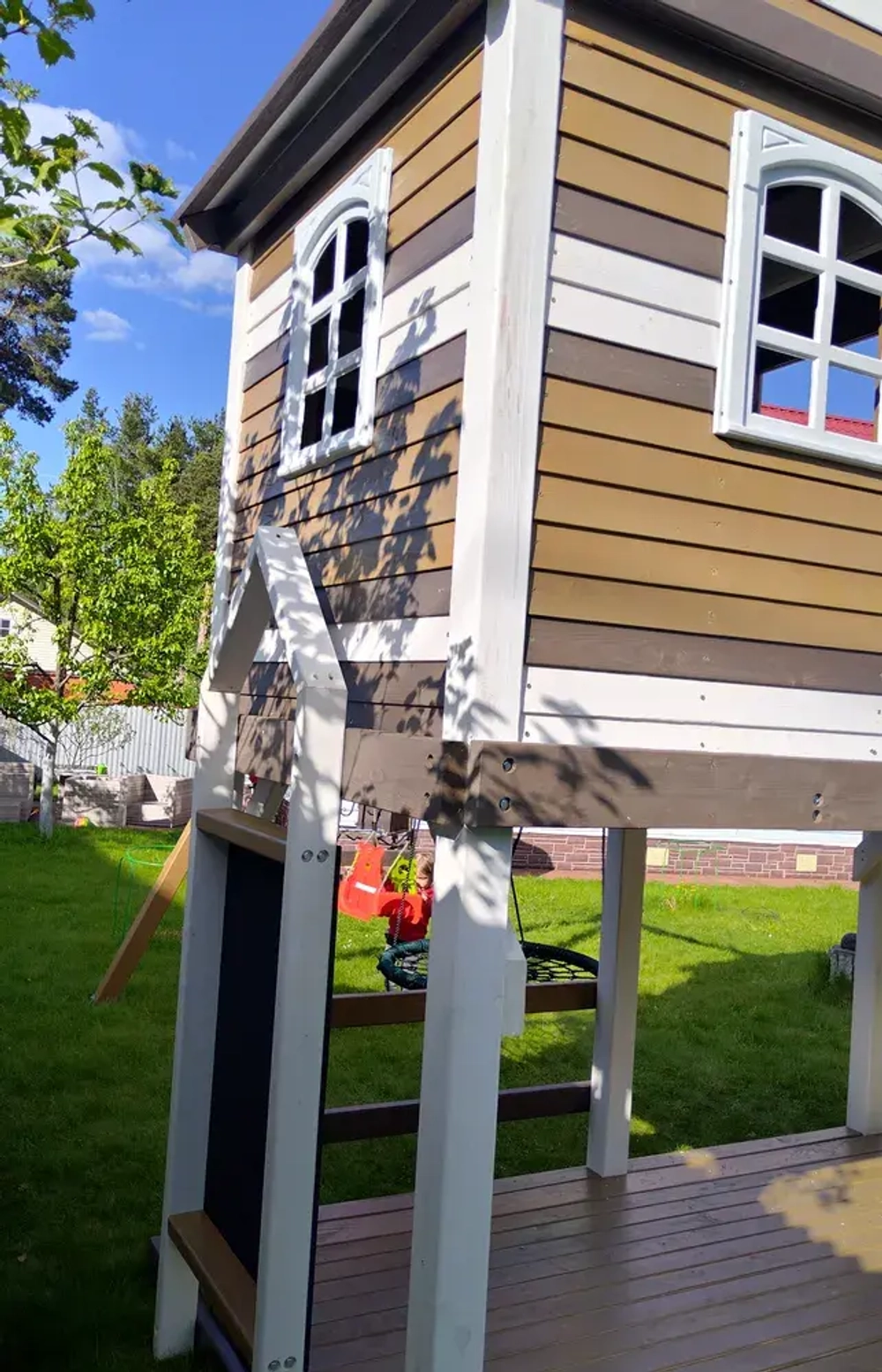 Детская деревянная площадка Домик 1 мод.1