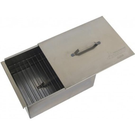 Коптильня двухъярусная Тонар с поддоном для сбора жира 380х280х170 (сталь 1,5 мм) (К-003)