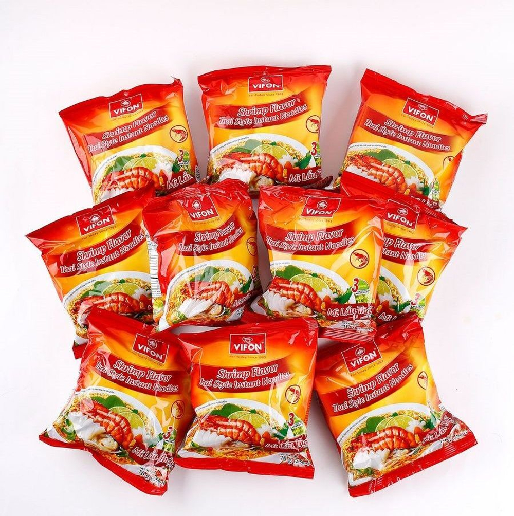 Лапша от Vifon со вкусом креветки в тайском стиле (Вьетнам), 10шт * 70г