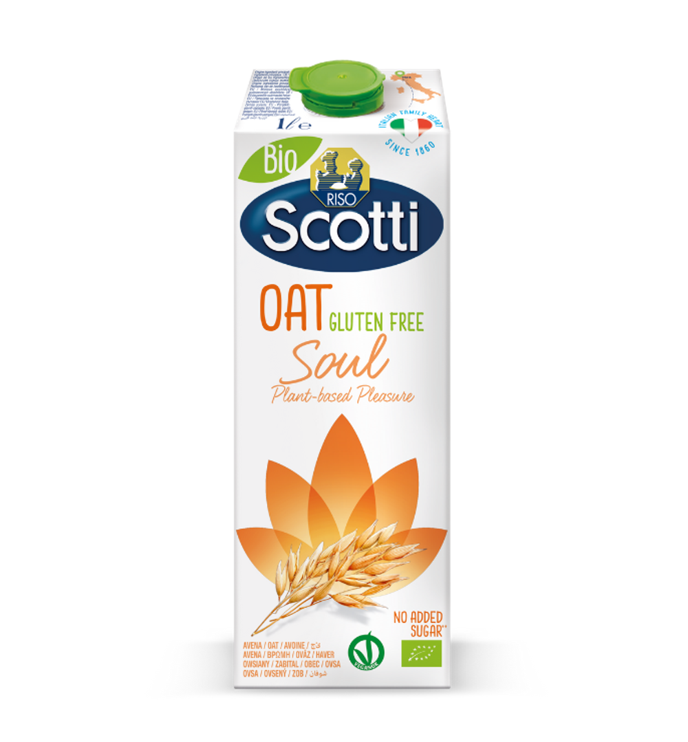 Органическое молоко Riso Scotti Oat без глютена Bio Vegan 1,4%, 1л
