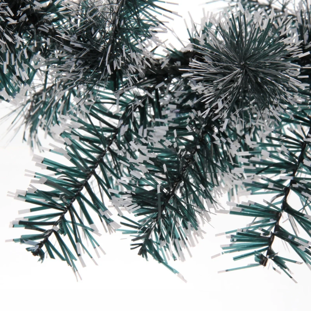 Венок хвойный «Метелица» d-40 см (100 веток), ПВХ белый иней