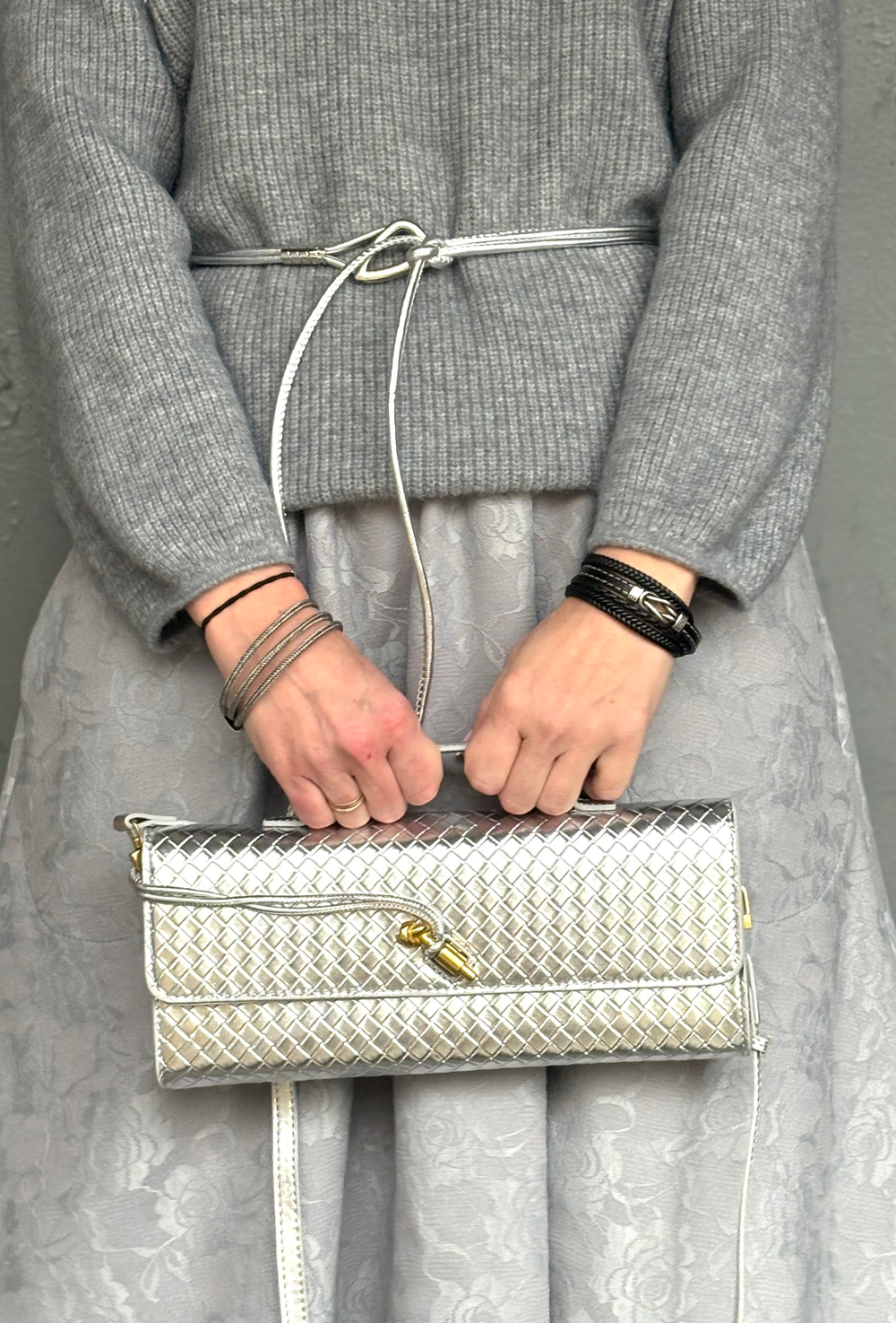 Клатч /серебряный