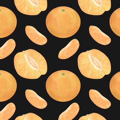 Мандарины акварель