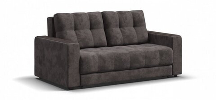 Диван Босс 2х местный Велюр Алькантара серый