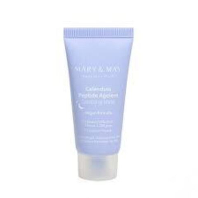 НОЧНАЯ АНТИВОЗРАСТНАЯ МАСКА С КАЛЕНДУЛОЙ И ПЕПТИДАМИ MARY&MAY CALENDULA PEPTIDE AGELESS SLEEPING MASK, 30МЛ