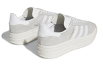 Adidas originals Gazelle Bold thick-soled casual non-slip wear-resistant low-top sneakers women's gray and white