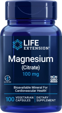 Magnesium (Citrate) 100 мг 100 капсул Life Extension