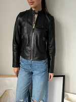 Кожаная куртка Massimo Dutti, XS