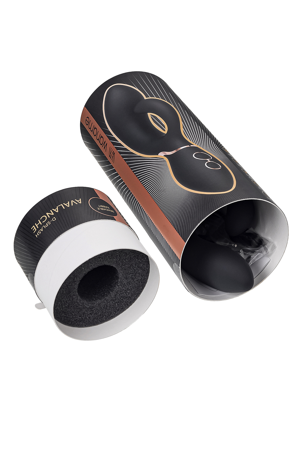 Вибратор-кролик Waname D-Splash Avalanche черный 20,5 см