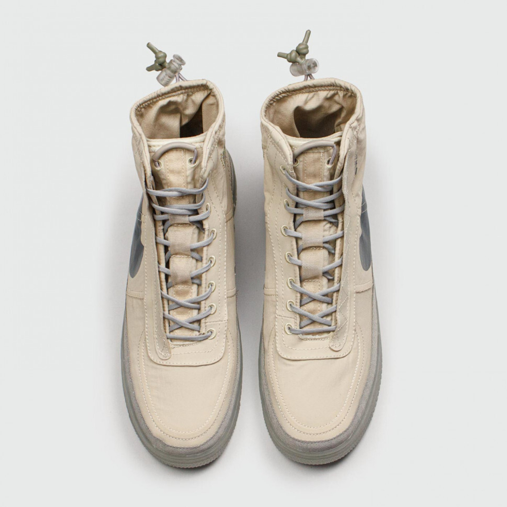 кроссовки Nike Air Force 1 Shell Beige / Grey Wmns BQ6096-002