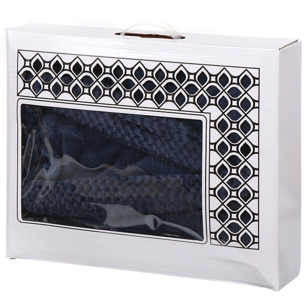 Халат унисекс, махр, 100%пэ, деним, универсальный, T2021-3