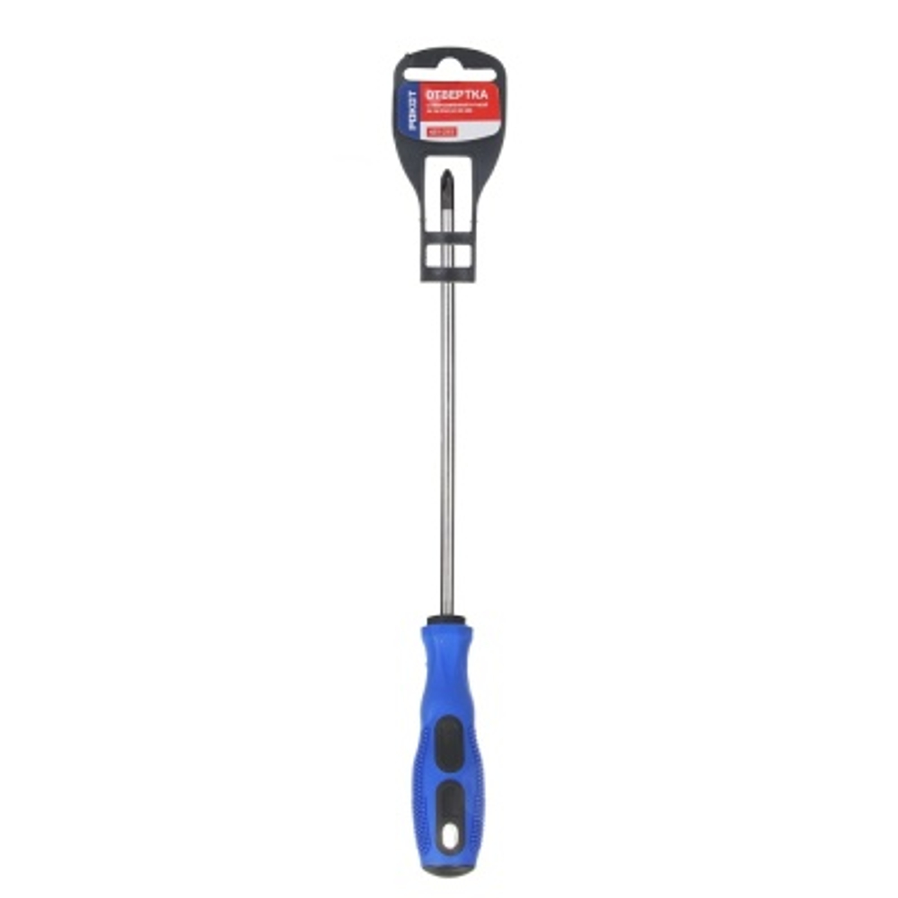 Отвертка PH 2 6*150мм прорезиненная рукоятка РОКОТ