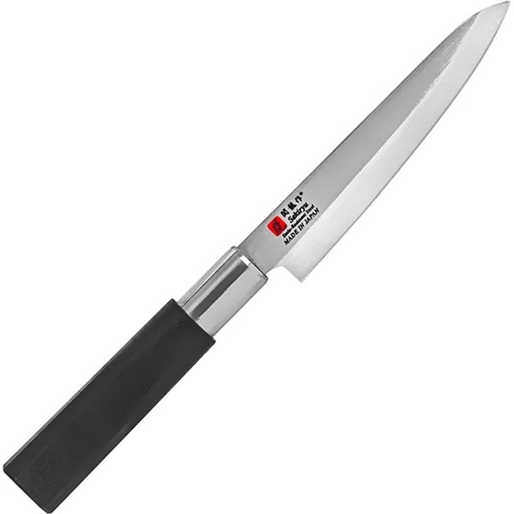 Нож кухонный «Токио» двусторонняя заточка; сталь нерж.,пластик; L=23,5/12см В=2,5, Sekiryu 4072479