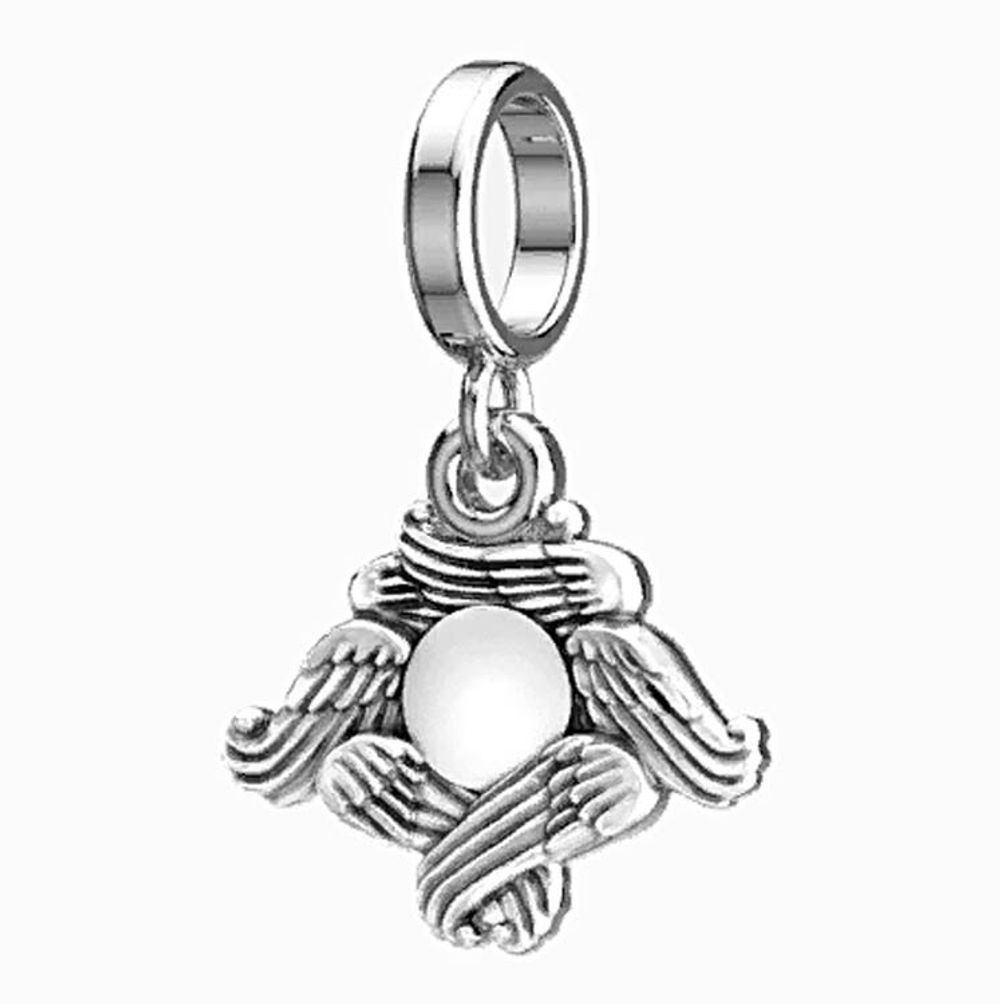 Шестикрылый серафим. Нательная иконкаю Серебро 925°.
