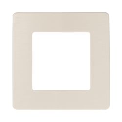 Рамка для розеток и выключателей ЭРА Серия 12 12-5101-02 на 1 пост, Сатин, слоновая кость