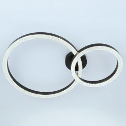 Светильник потолочный светодиодный ЭРА Модерн Bloom CLL-1-78W 3K-6K RC BK с ДУ черный