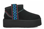 UGG Classic Ultra Mini Braid Platform Black