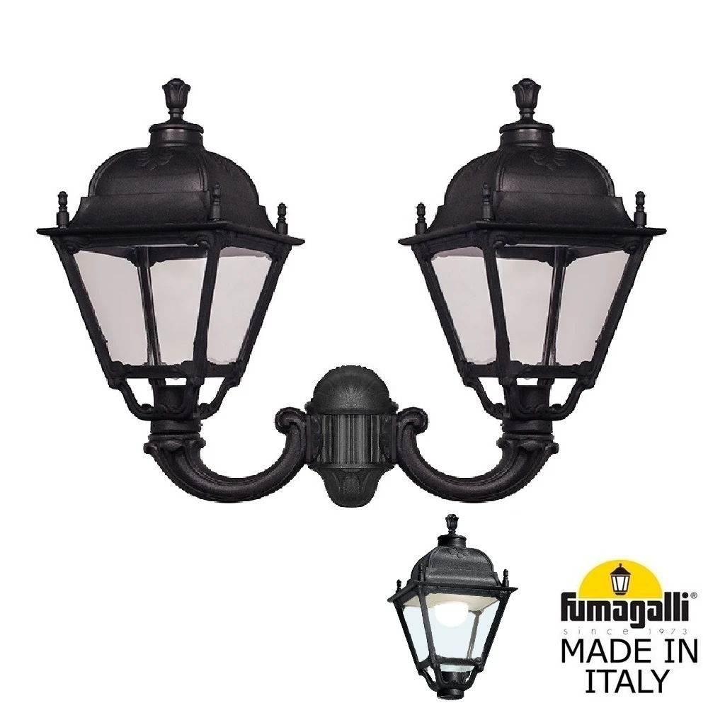 Уличный настенный светильник Fumagalli MIRRA/SIMON U33.142.000.AXH27