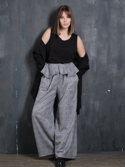 Воротник /баска на талию /серый