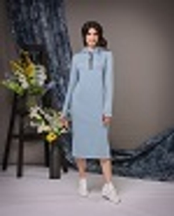 07-05-22 SS Спортивное платье, серо-голубое L