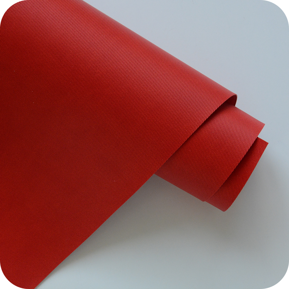 Кожзам переплетный с тиснением "Джинса", красный