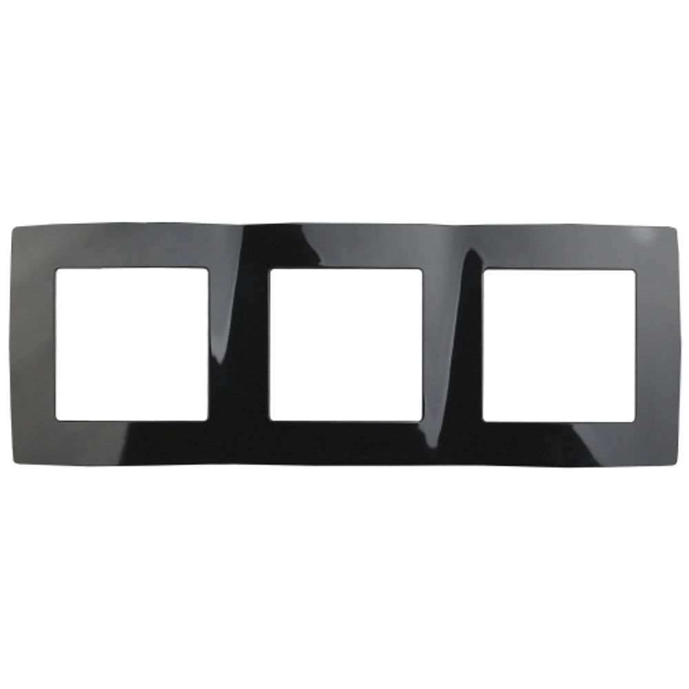 12-5003-06 ЭРА Рамка на 3 поста, Эра12, чёрный | Эра 12 Черный