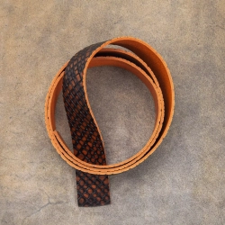 Ременная заготовка Treccia Old Arancio (3,5+ мм), цв. Оранжевый