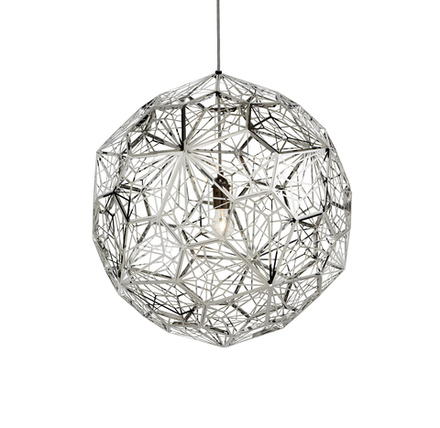 Pendant design lamp  Etch Web by Tom Dixon (Silver)