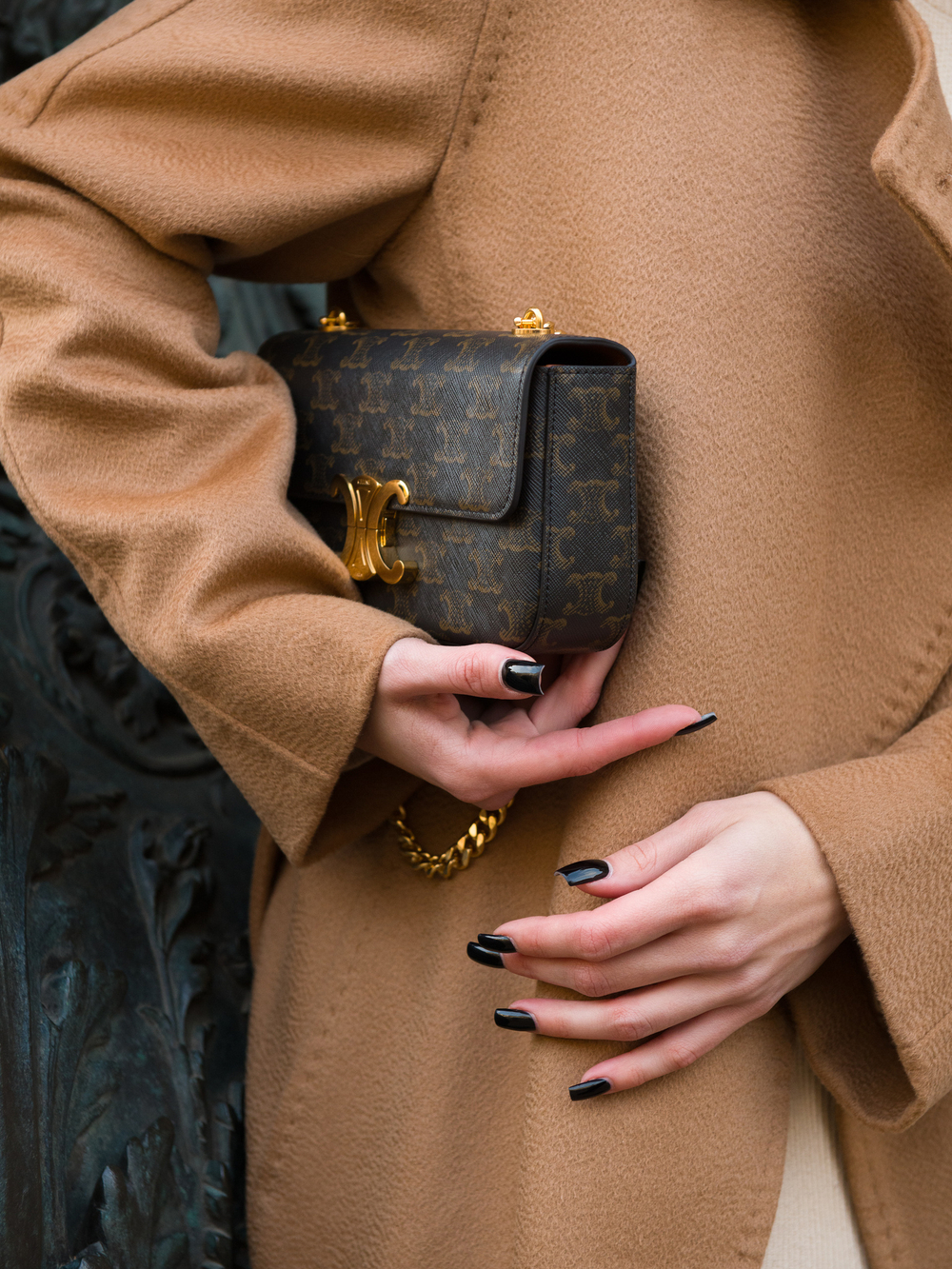 Celine Triomphe Chain Shoulder Bag