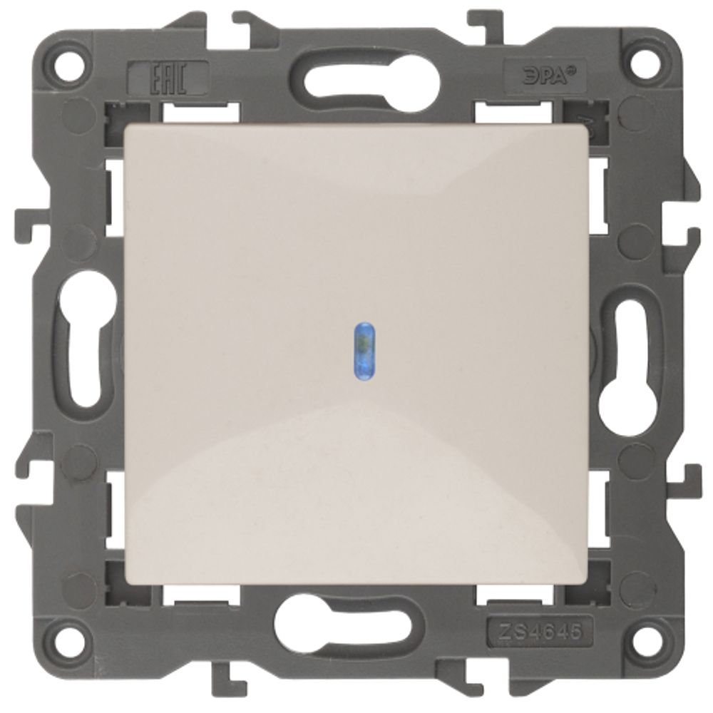 14-1102-02 ЭРА Выключатель с подсветкой, 10АХ-250В, IP20, Эра Elegance, сл.кость