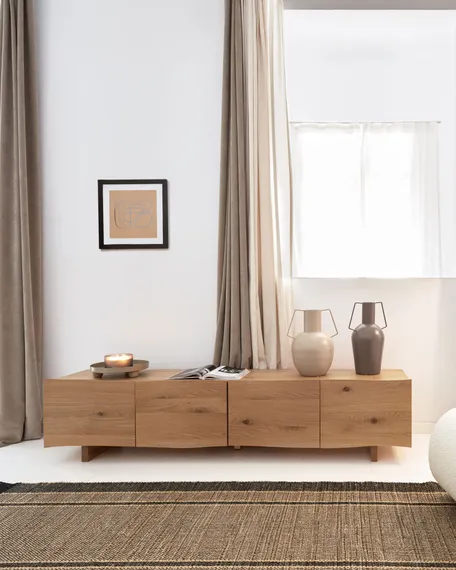 Ваза Bellabel из светло-коричневого металла, 39 см