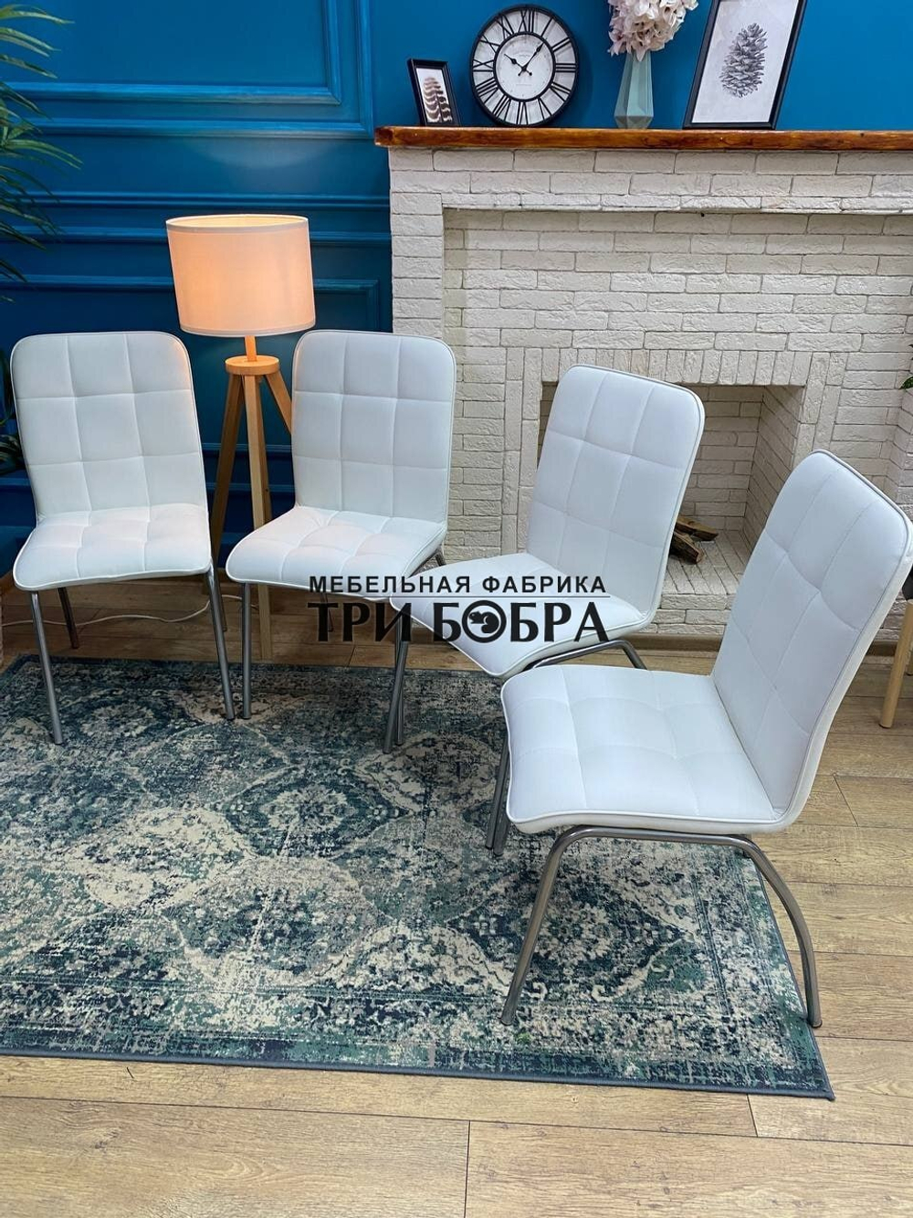 Стул «ЛОРД» белый экокожа