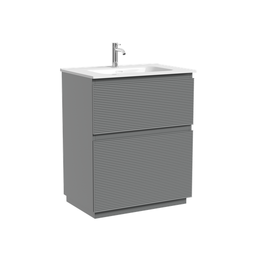 Тумба напольная Sancos Folk Floor 690х445х850, c двумя ящиками оснащенными доводчиками, Ergraut soft, арт.FL70FES