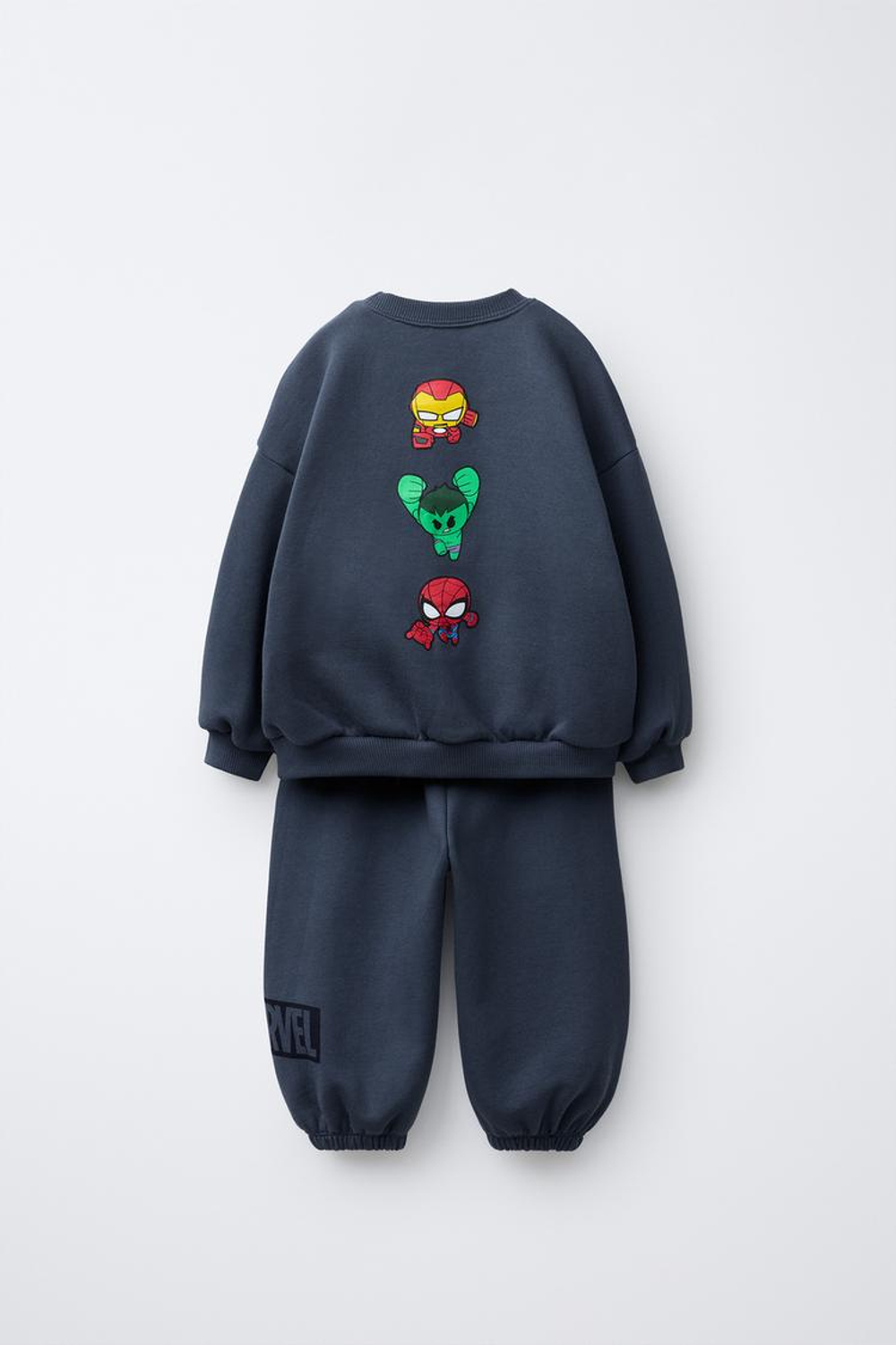 ZARA КОМПЛЕКТ ДЖОГГЕРОВ: ТОЛСТОВКА И БРЮКИ «МСТИТЕЛИ» © MARVEL, СИНИЙ