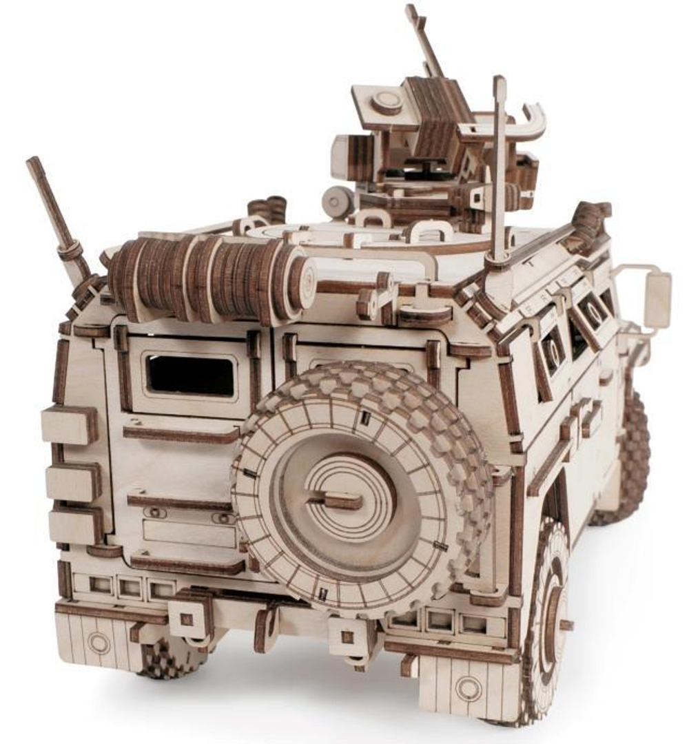 Деревянный конструктор, сборная модель Lemmo Бронеавтомобиль Лигер