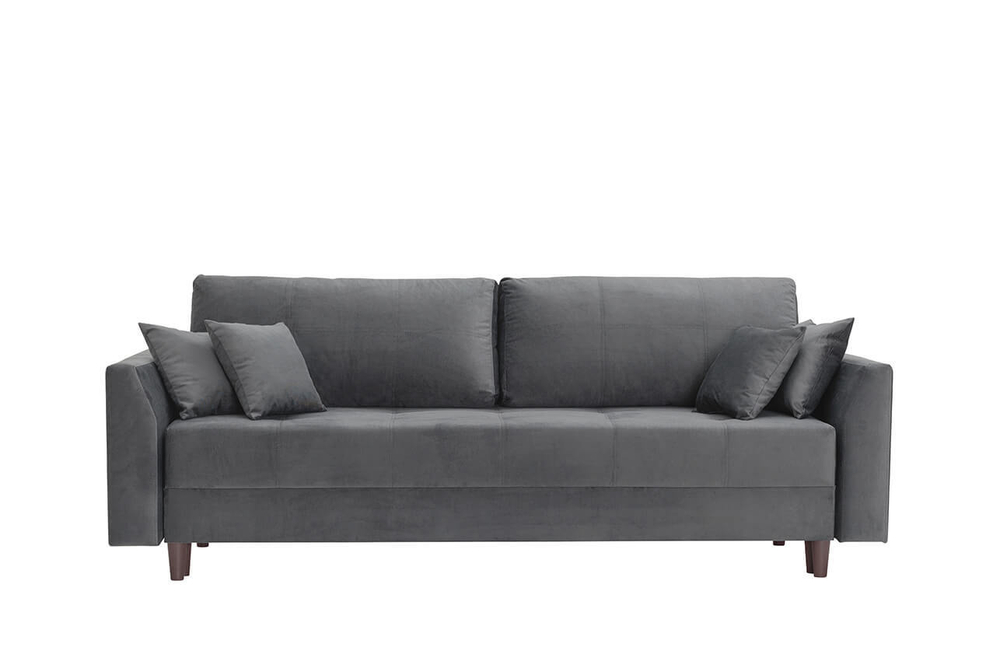 МЯГКАЯ МЕБЕЛЬ, Диван-кровать DAVID NEW. Цвет RIO GRAFFIT