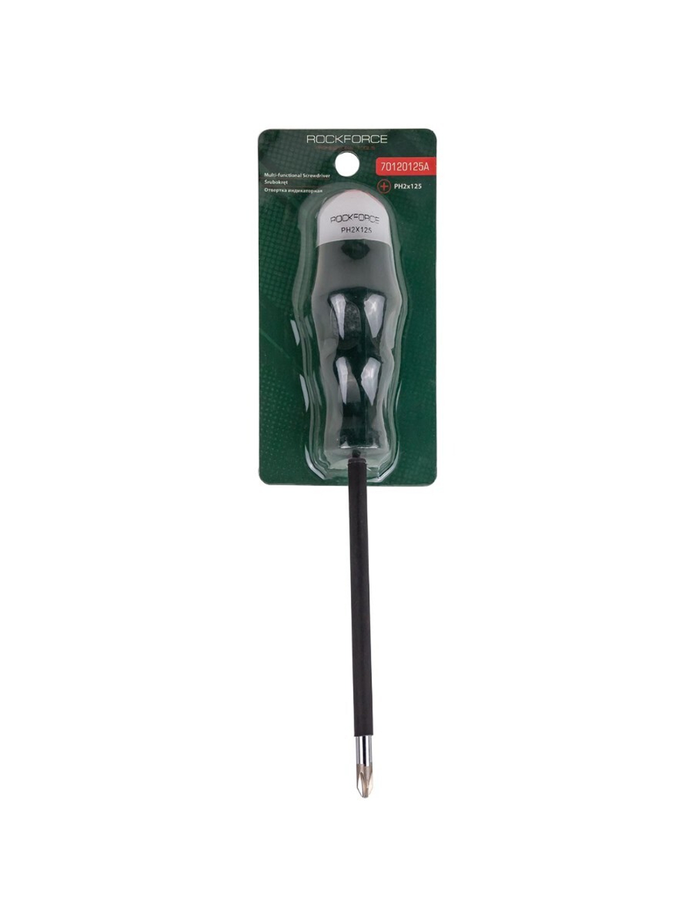 Отвертка индикаторная PH2x125 RockForce RF-70120125A