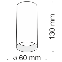 Накладной светильник Maytoni Technical C010CL-01B