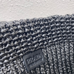 Prada Raffia Tote Bag 24 cm