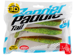 Виброхвост LJ 3D Series Zander Paddle Tail 5.5" (14 см), цвет Z15, 3 шт.