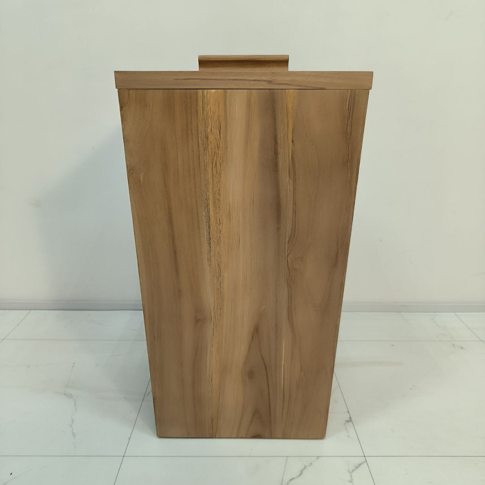 Корзина для белья из массива тика 50070 Адика (35*35*60)