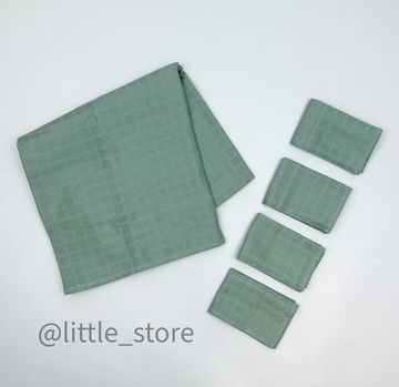 Комплект муслиновый, Зеленый айсберг