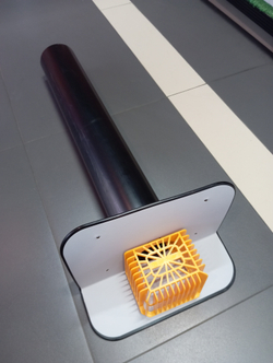 Воронка парапетная c подогревом ТП-68 ПВХ L700мм