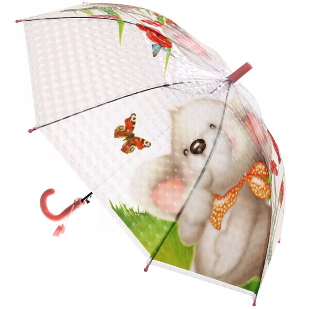 Зонт детский полуавтомат «Ultramarine - Озорные зверята», 8 спиц, d-86см, длина в слож. виде 65см