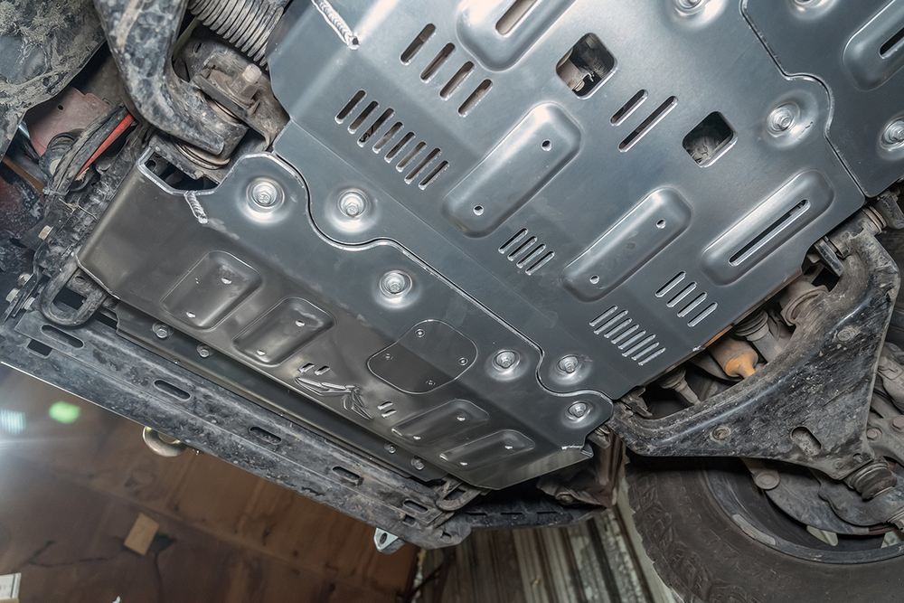 Защита радиатора, картера, РК, КПП для TANK 300 Off-road version, расширенная., алюминиевая, 8 мм Falcon