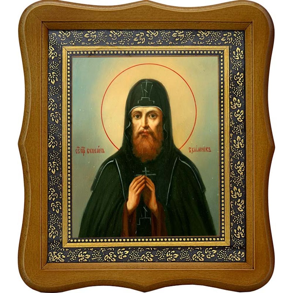 Силуан Печерский преподобный. Икона на холсте.