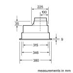 Встраиваемая вытяжка Bosch DHL555BL