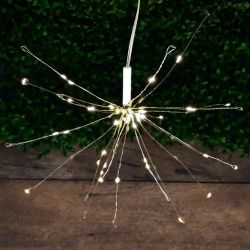 Светильник уличный ЭРА ERAUF024-02 садовый подвесной на солнечной батарее Фейерверк