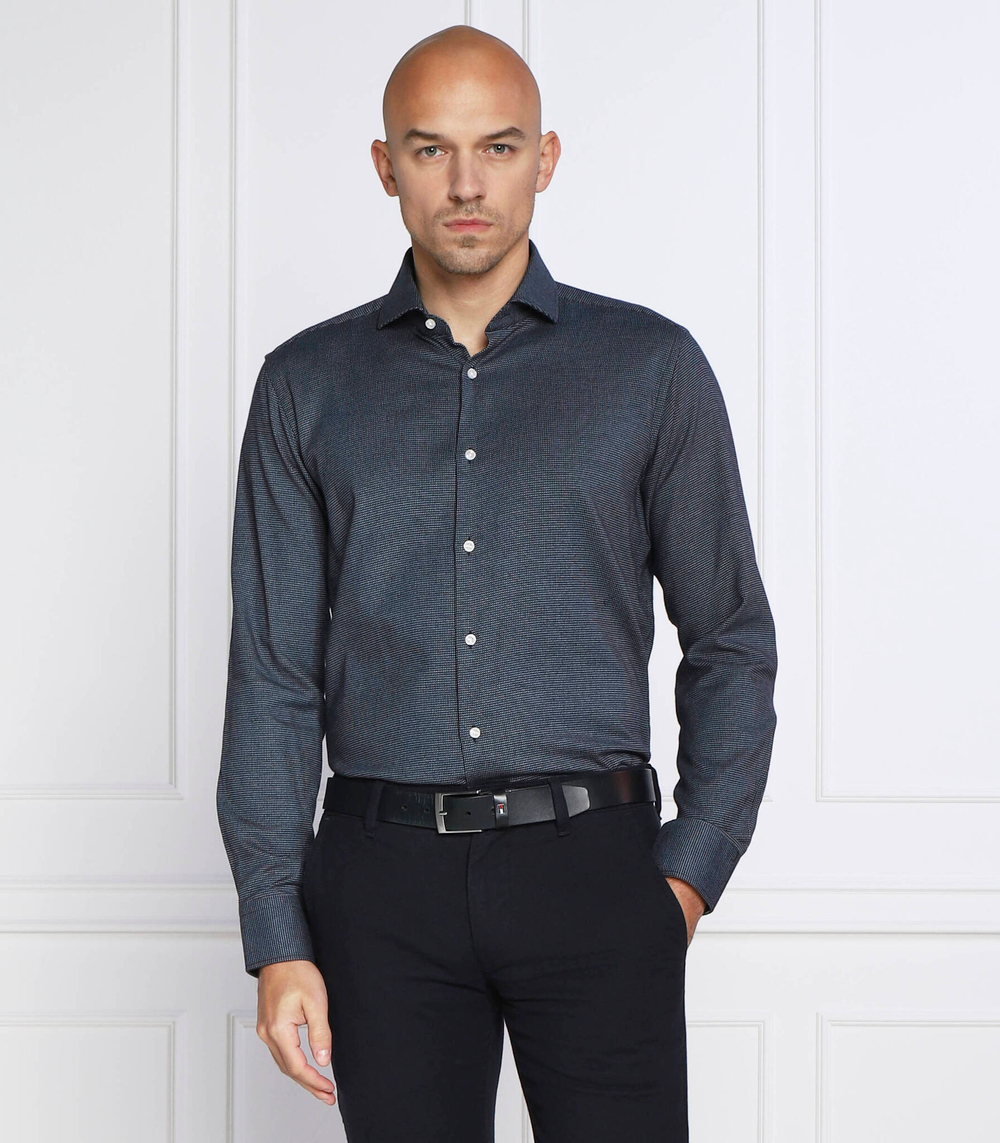 рубашка h-joe-spread-c1-222 BOSS BLACK - темно-синий(50484231)